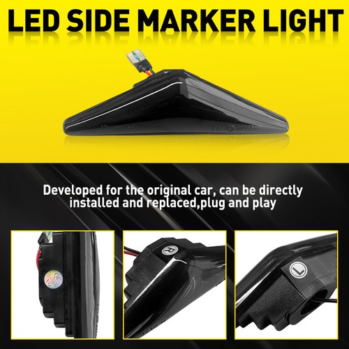 4x Fit For Ford Focus MK 98-04 Dynamic LED Side Turn Signal Maker Light 4364357 - Picture 12 of 19