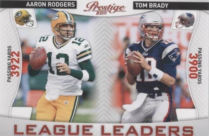 2011 Panini Prestige Aaron Rodgers Tom Brady #4 - 1 of 2
