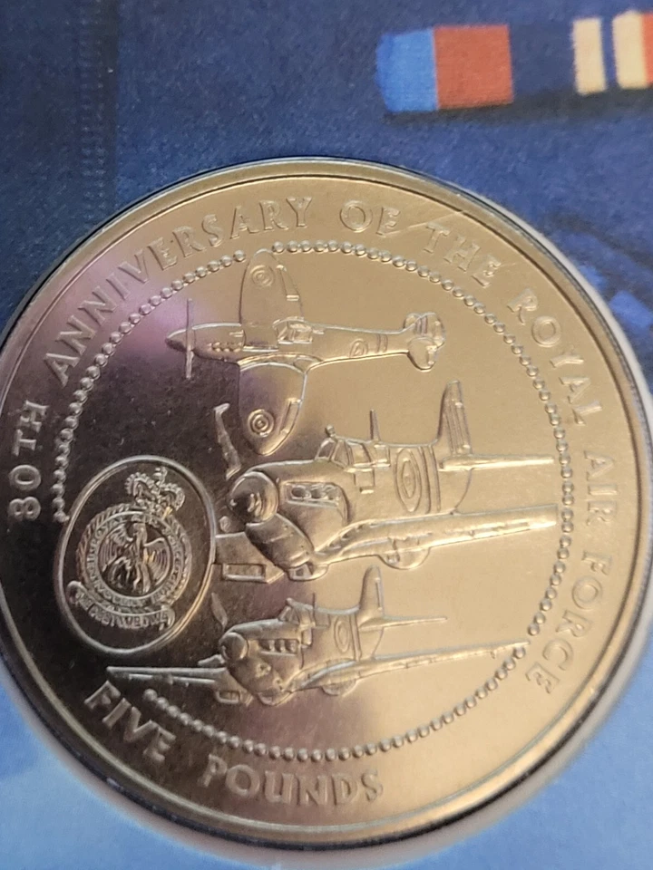 1998 Guernsey Royal Air Force 80th Anniversary FDC Coin - Image 2 of 3