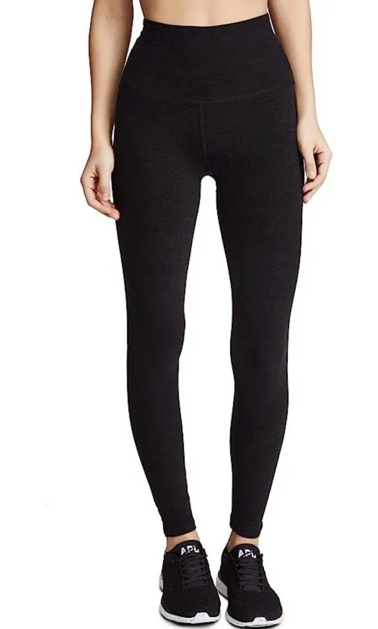 beyond-yoga high rise midi textured leggings