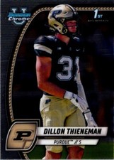 2024 Bowman Chrome University Dillon Thieneman #62 1st Bowman Purdue Oregon Duck