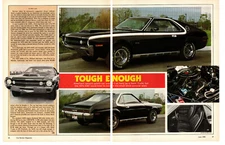 1970 AMC AMX 360/290-HP ~ GREAT 2-PAGE ARTICLE / AD