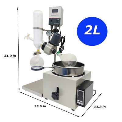 2L Lab Rotary Evaporator Rotavapor Digital Heating Bath Test Machine Lab Devices
