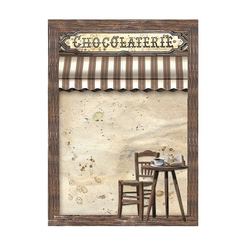 PAPEL ARROZ STAMPERIA A6 - CAFÉ Y CHOCOLATE - 8 HOJAS - 10,5 x 14,8cm - Imagen 3 de 9