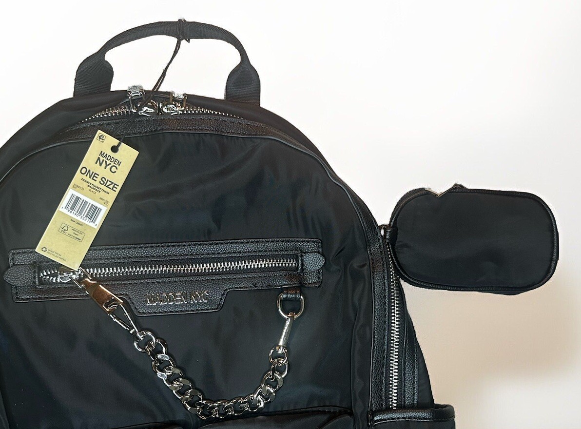 Steve Madden NYC Women's Nylon Backpack - One Size, Silver
