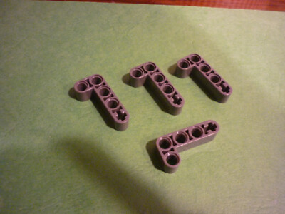 Lego Technic 4x Liftarm 2x4L Shape Thick Thick Dark Grey/Dark B Gray 32140