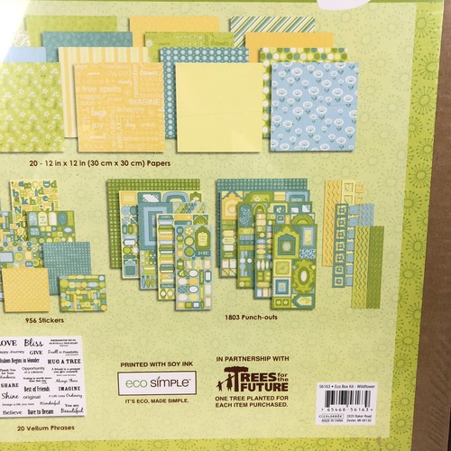 Eco Simple Trees For The Future 3000 Piece Scrapbook Kit & Storage Box 12 X 12 - Picture 6 of 8