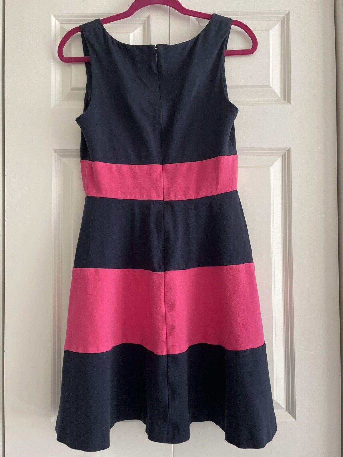 Dress by Banana Republic Size 8 Blue Pink Striped… - image 2