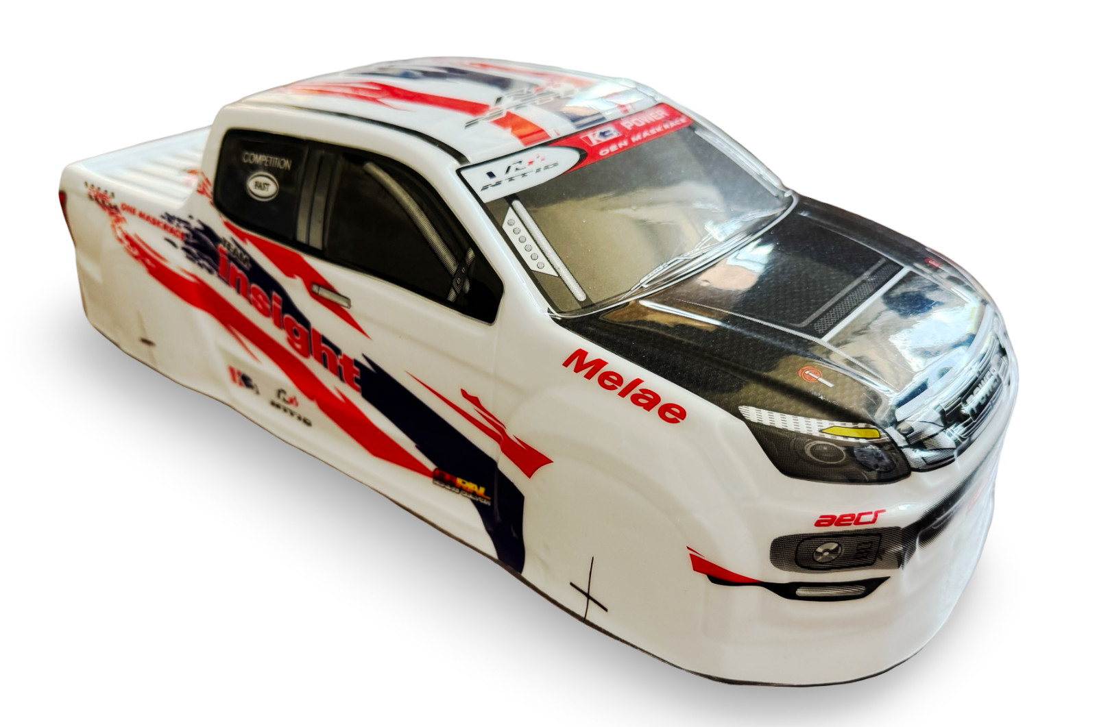 Pvc Body Shell Monster Truck 260mm White 1/10
