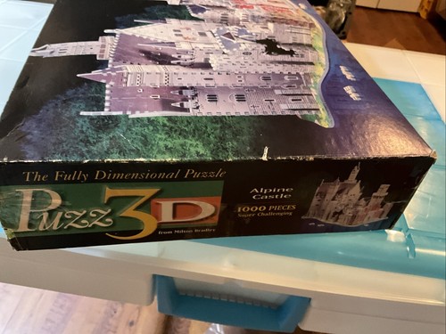 Puzz3D 3D Puzzle Alpine Castle 4436 Super Challenging 1000pc VTG 1994 Sealed New - Picture 8 of 9