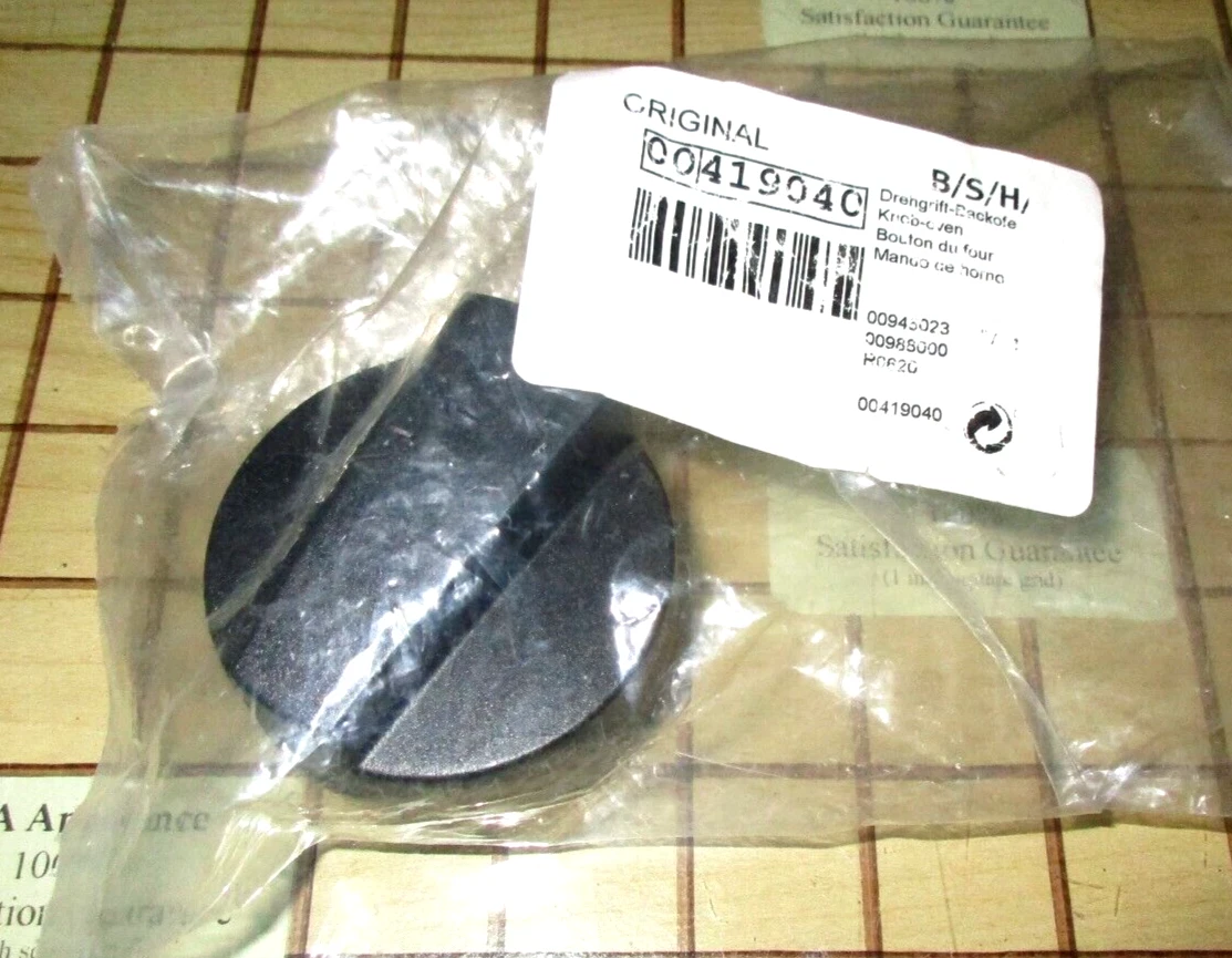 NEW Thermador PDR/PGR Pro Range Oven Control Knob KNOBCTBLK, 00419040, 419040
