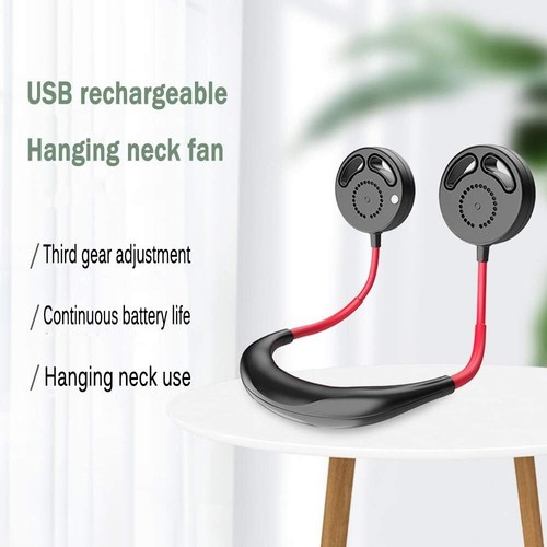 WHOJS Mini Portable Fan USB Bladeless Fan up to 6 hours of use Rechargeable Port - Picture 3 of 8