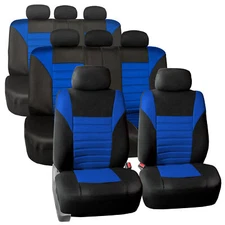 FH Group Universal Fit 8 Seater 3D Mesh Car Seat Covers SUV Van Truck - 3 Row
