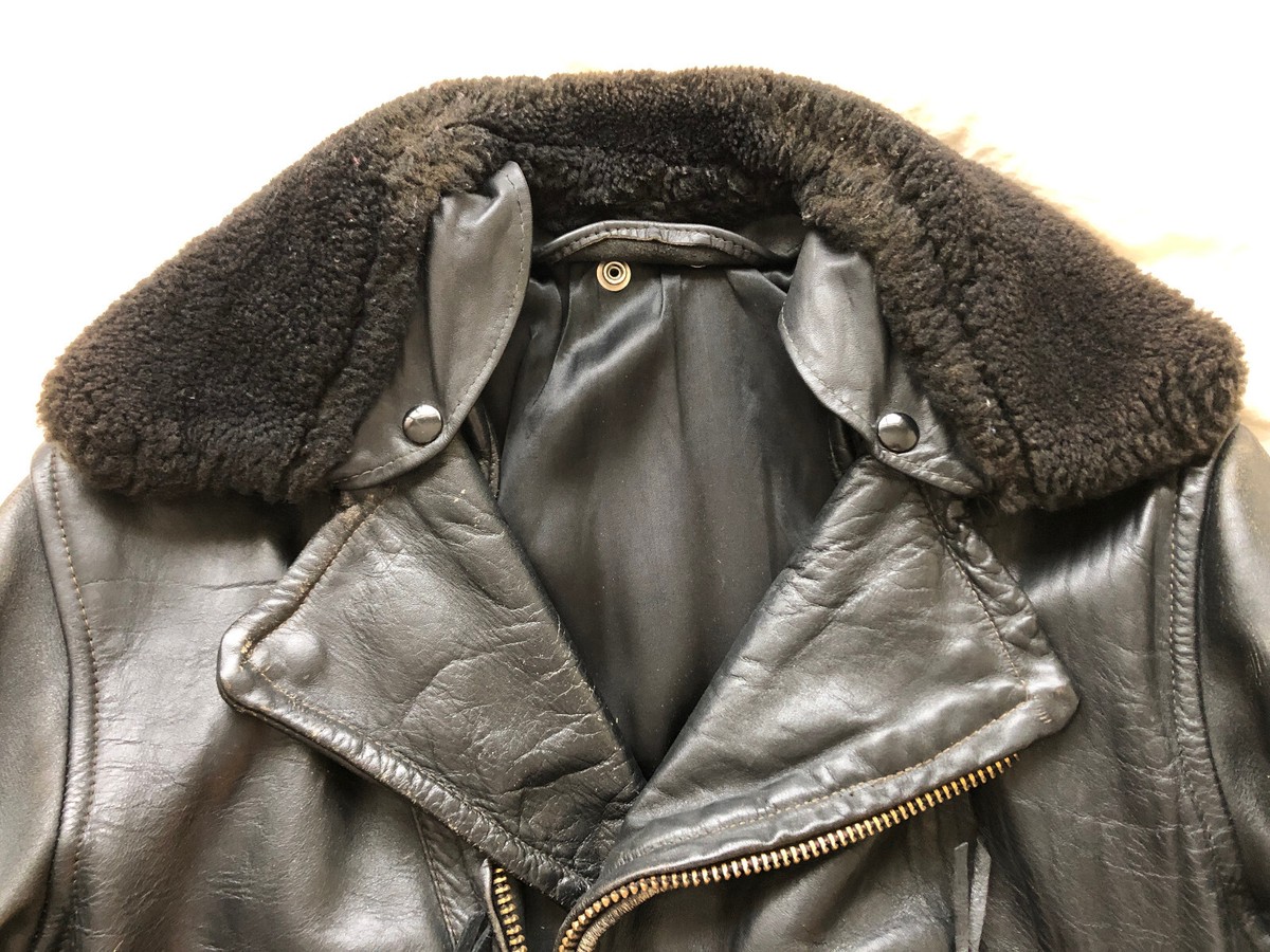 1950's Cal Leather LAPD Horsehide leather motorcycle jacket 1950's Cal Leather LAPD Horsehide leather motorcycle jacket