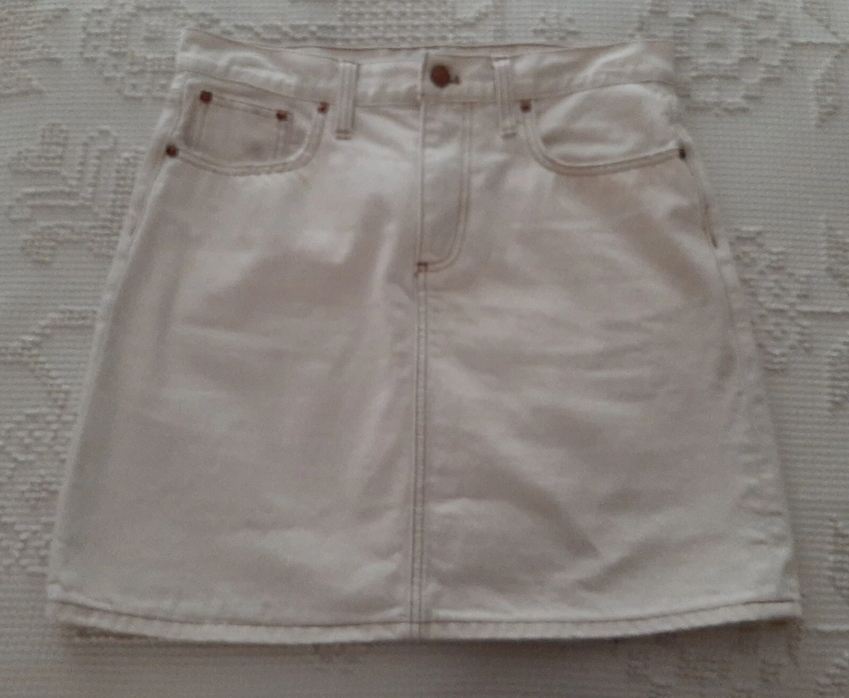 J crew white mini cheap skirt