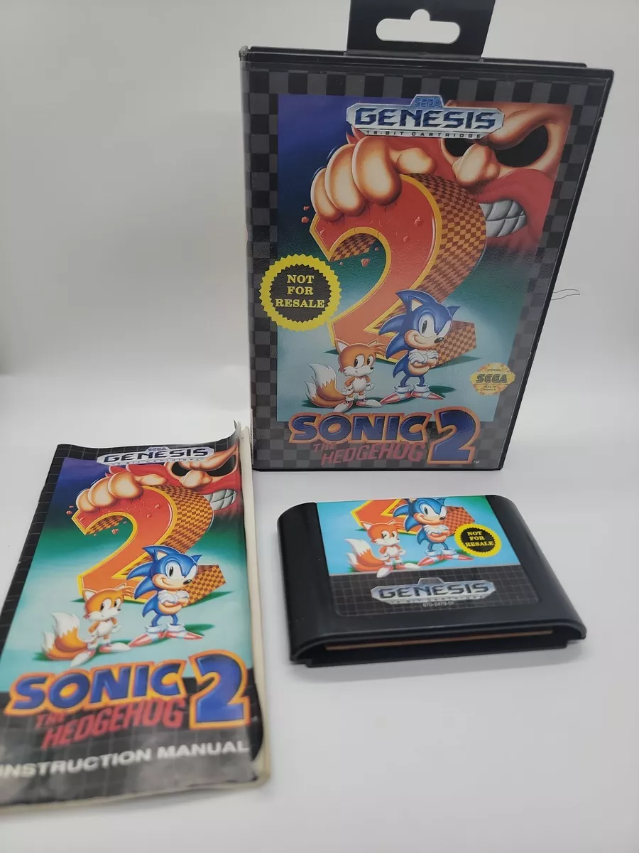 Sonic 2 Sega Genesis video game CIB nice condition