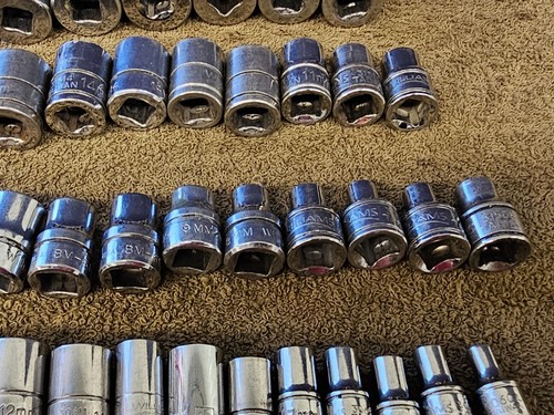 38 Williams BM Sockets Ratchet Set 1/4 3/8" Drive Metric 19 18 17 15 14 12 10mm - Picture 14 of 24