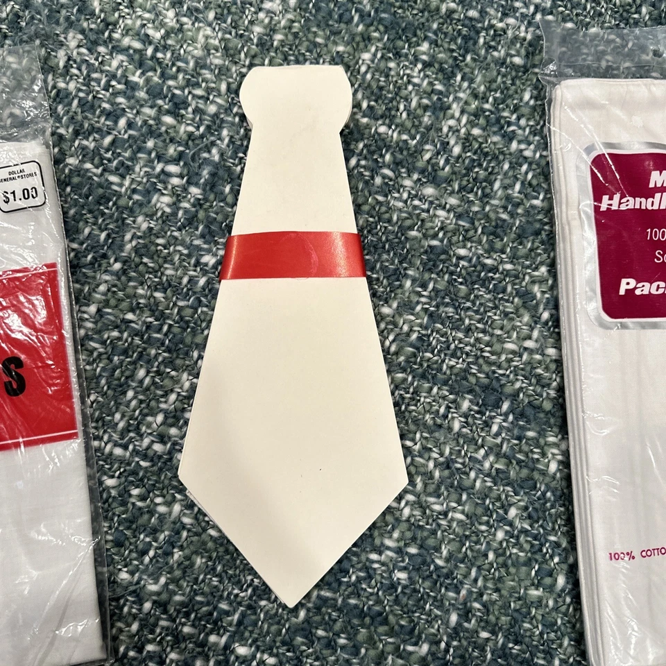 Nuevos 7 pañuelos blancos vintage para hombre todos nuevos en caja de algodón y uno de regalo en caja Foto 3 de 4