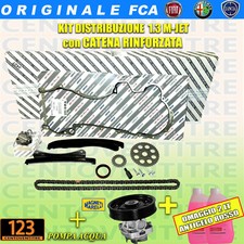 DISTRIBUZIONE CATENA RINFORZATA ORIGINALE FIAT 1.3 MJET + POMPA ACQUA +ANTIGELO