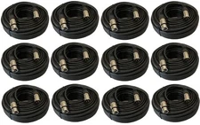 12 Pack 25FT Pro XLR 3Pin Male to Female Microphone Mixer Extension Audio Cable