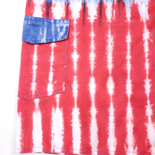 Budweiser Swim Trunks Mens 44W Red White Blue Patriotic July 4th BarBQ Tubing - Picture 5 of 8