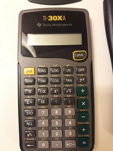 Texas Instruments TI-30Xa batteriebetriebener wissenschaftlicher Taschenrechner und TI-30XIIS - Bild 2 von 6