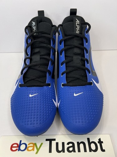 BRAND NEW Nike Alpha Menace 4 Varsity Football Cleats Blue /Silver FN0027-400 - Picture 2 of 6