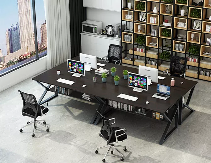Kori large wood & on sale metal computer desk