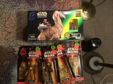 Star Wars The Power of the Force Ronto and Exclusive Jawa 1997 Lot With 4 Figure