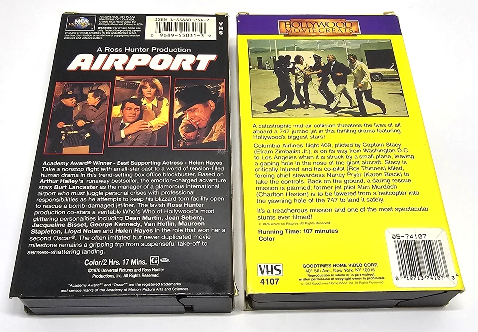 Airport VHS 1992 & Airport 1975 VHS 1987 - Image 2 of 4