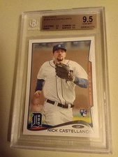 2014 Topps Nick Castellanos #195A Graded BGS 9.5 Gem Mint Rookie Baseball Card. rookie card picture