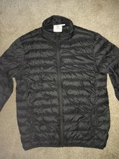 TOG 24 MENS MENS LIGHTWEIGHT PACKABLE DOWN BLACK PUFFER JACKET SIZE M MEDIUM