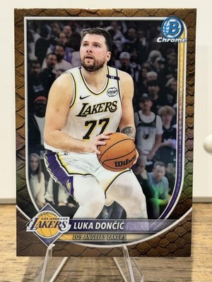 2025-26 Bowman #BCV-123 Luka Dončić Chrome Reptilian Refractor
