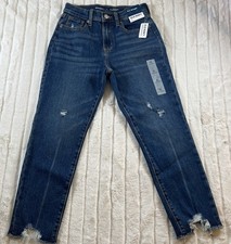 Old Navy O.G. Straight High Rise Ankle Blue Jeans Women  s Juniors Size 12 NWT