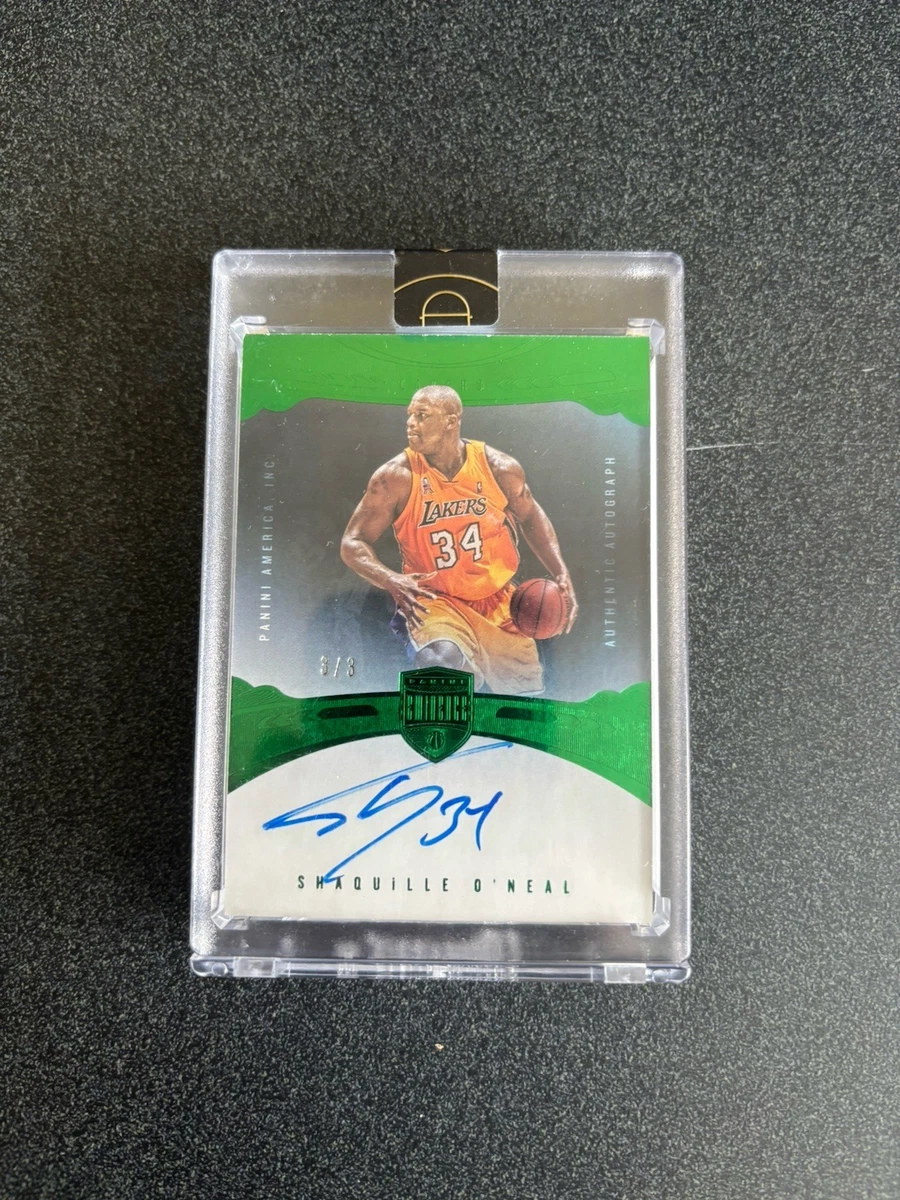 Panini Shaquille O'Neal Basketball Autographed Sports Trading