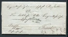 AUSTRIA  1850 letter with text canc. ANSTETTEN to Triest