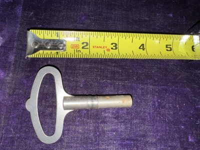 Large Antique English Bracket Clock Key