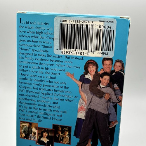 Smart House VHS Disney Original Movie Pre-Owned Hollywood Video Rental - WORKS! - Picture 5 of 10