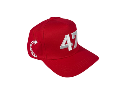 Charlie Kirk 47 Red & White Hat TPUSA Turning Point USA Adjustable