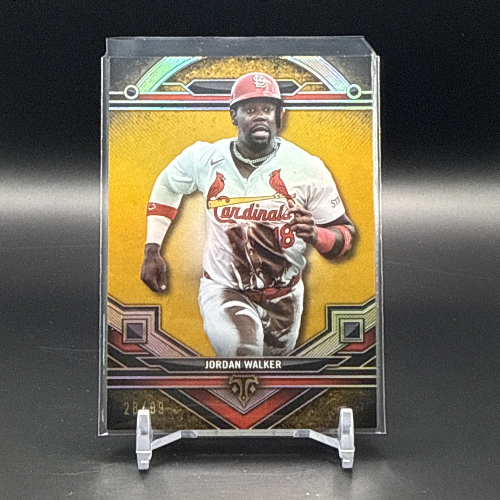 2024 Topps Triple Threads Jordan Walker #10 Gold 28/99 - Cardinals