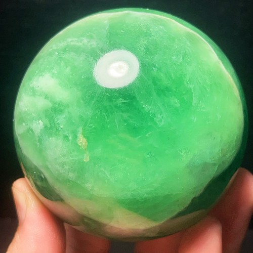 Bola esfera fluorita verde natural piedra cristal curación regalo L6820 - Imagen 3 de 13