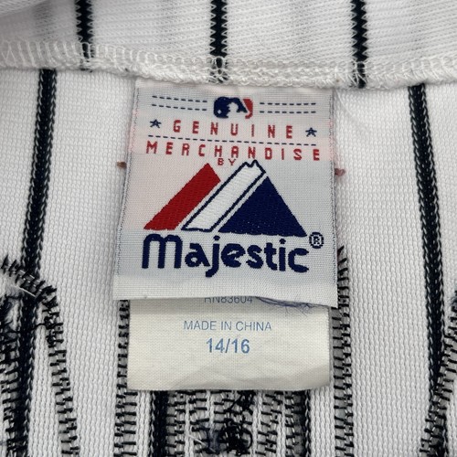 NY Yankees Johnny Damon Majestic Sewn Baseball Jersey Kids XL 12-14 Vintage - Picture 9 of 12