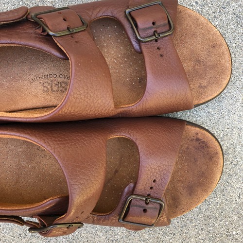 SAS Tripad Comfort Relaxed Sandals Women's 8.5 Brown Leather Straps EUC - Picture 4 of 9