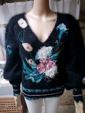 Magnifique pull angora Noir