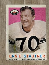 Awesome 1959 Topps Football Card Ernie Stautner #69 VG Pittsburgh Steelers