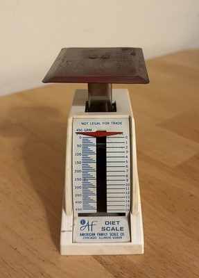 Vintage Small American Family Scale Company Diet Grams Ounces | eBay