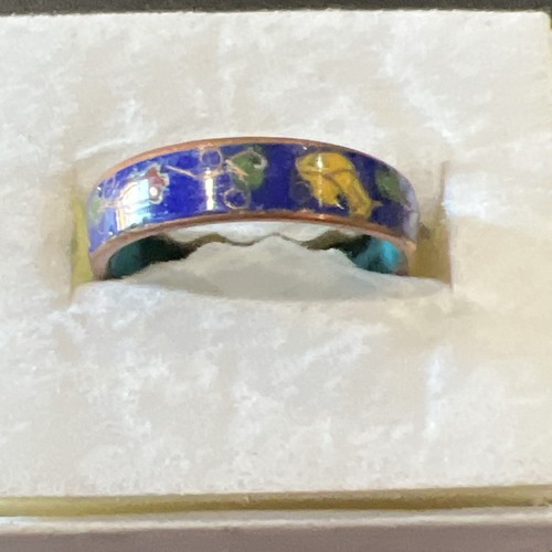 Anello fascia cloisonne misura 7