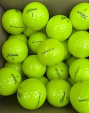 12 Titleist Pro V1 Yellow Golf Balls - MINT USED 5A - FREE SHIPPING
