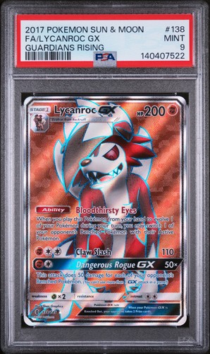 Lycanroc-GX graded PSA 9 for sale on eBay