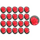 20 Stück rote künstliche Seerosen 10 cm für Aquarium Garten Teich Dekoration